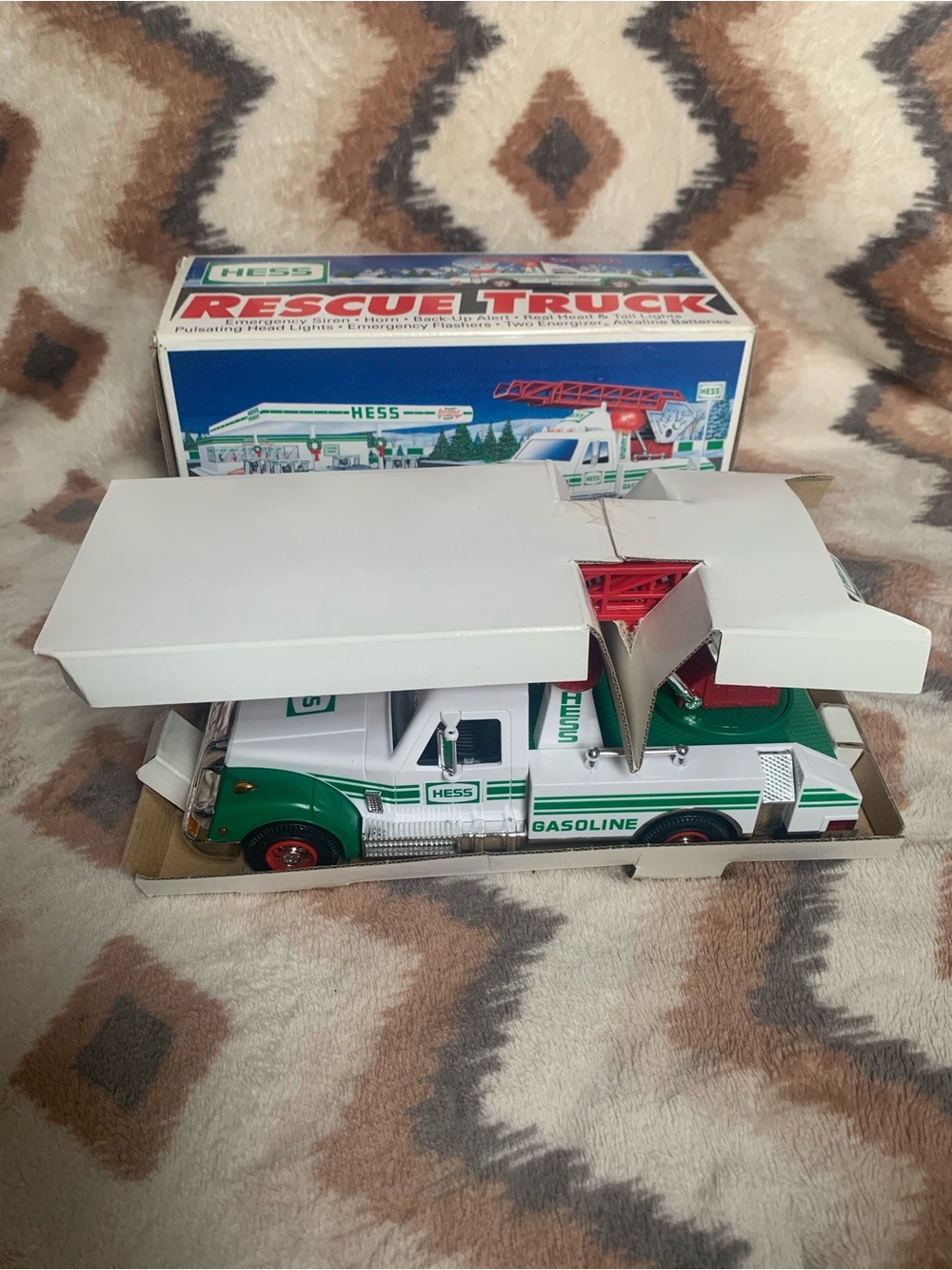 Vintage Hess Toy 1994 Rescue Truck/Ladder Truck In Original Box